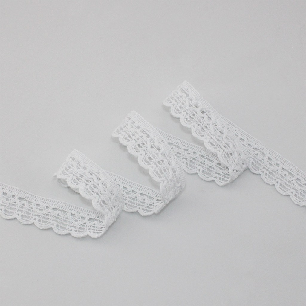 CUORE ZIG ZAG HEART LACE 2,5cm WHITE 30m / ENCAJE CORAZÓN CUORE ZIG ZAG 2,5cm BLANCO 30m