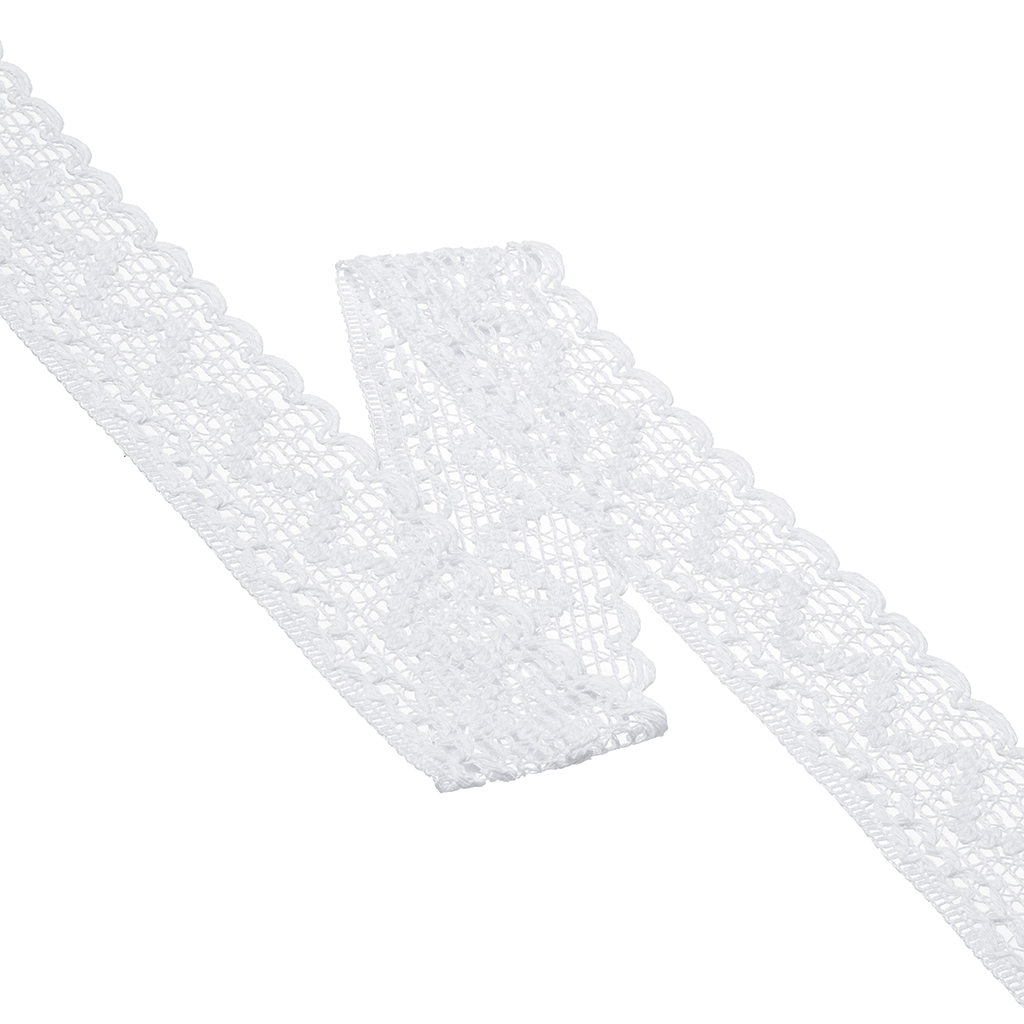 ENCAJE CORAZÓN CUORE ZIG ZAG 4,9cm BLANCO 30m / CUORE ZIG ZAG HEART LACE 4,9cm WHITE 30m