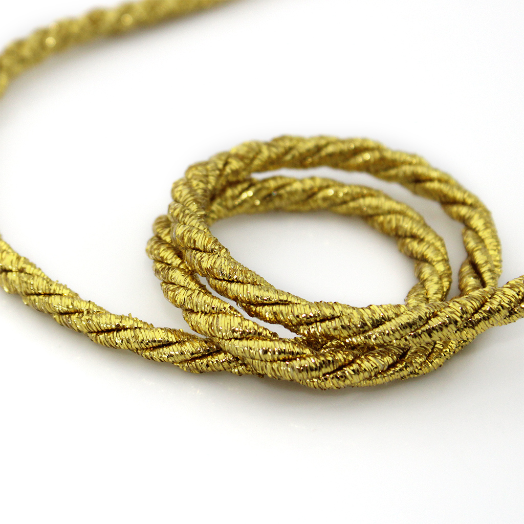 SAN FRANCISCO MEDIUM CORD 5mm GOLD 10m / CORDÓN MEDIO SÃO FRANCISCO 5mm ORO 10m