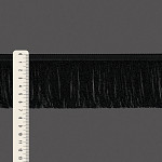 FRINGE FINE SMOOTH 6,8cm BLACK 10m
