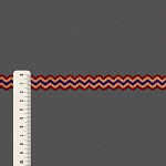 ELASTIC SCROLL GIMP STRIPED 1,8cm RED/BABY YELLOW/PINK/BLUE 20m