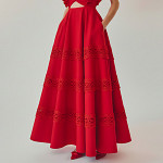 ANTONIA LACE X 3,3cm RED 30m