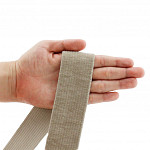 AVELUDED ELASTIC 4,3cm BEIGE 25m / ELÁSTICO LISO AVELUDADO 4,3cm BEIGE 25m