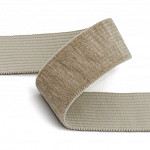 AVELUDED ELASTIC 4,3cm BEIGE 25m / ELÁSTICO LISO AVELUDADO 4,3cm BEIGE 25m