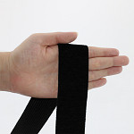 AVELUDED ELASTIC 4,3cm BLACK 25m / ELÁSTICO LISO AVELUDADO 4,3cm NEGRO 25m