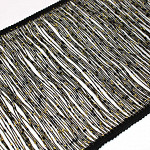 BALL FRINGE 25,3cm BLACK/GOLD 10m