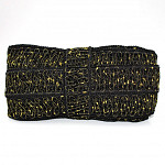 BALL LADDER LACE 3,8cm BLACK/GOLD 30m