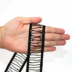 BALL LADDER LACE 3,8cm BLACK/GOLD 30m