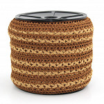 BALL LADDER LACE X 1,9cm MEDIUM BROWN/BEIGE 50m