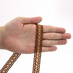 BALL LADDER LACE X 1,9cm MEDIUM BROWN/BEIGE 50m