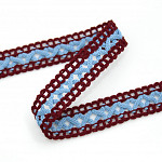 BALL LADDER LACE X 1,9cm WINE/BLUE-GRAY 50m