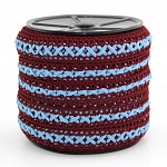 BALL LADDER LACE X 1,9cm WINE/BLUE-GRAY 50m