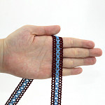 BALL LADDER LACE X 1,9cm WINE/BLUE-GRAY 50m