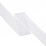 BAROQUE LACE 5,5cm WHITE 30m / ENCAJE BARROCO 5,5cm BLANCO 30m