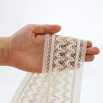 BAROQUE LACE 7,5cm RAW 30m / ENCAJE BARROCO 7,5cm CRUDO 30m