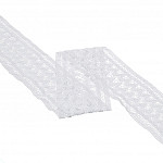 BAROQUE LACE 7,5cm WHITE 30m / ENCAJE BARROCO 7,5cm BLANCO 30m