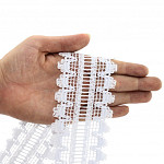 BEAK LADDER LACE 6,1cm WHITE 30m / ENCAJE PALILLO 6,1cm BLANCO 30m