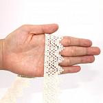 BEAK ZIG ZAG LACE 3,3cm RAW 30m