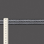 BOHO PASSEMENTERIE 2,3cm BLACK/WHITE 20m / PASAMANERÍA BOHO 2,3cm NEGRO/BLANCO 20m