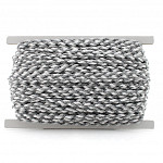 BRAIDED CORD 6mm GRAY/RAW 30m / CORDÓN TRENZADO 6mm GRIS/CRUDO 30m