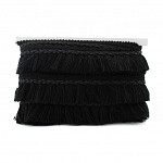 BRAIDED FRINGE 3,9cm BLACK 10m / FLECO TRENZADO 3,9cm NEGRO 10m