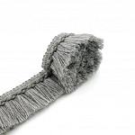 BRAIDED FRINGE 3,9cm GRAY 10m / FLECO TRENZADO 3,9cm GRIS 10m