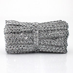 BRAIDED SEQUIN PASSEMENTERIE 2,2cm SILVER 20m