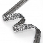 BRAIDED SEQUIN PASSEMENTERIE 2,2cm SILVER 20m