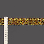 BRAIDED SEQUIN PASSEMENTERIE 3,6cm GOLD 20m