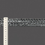 BRAIDED SEQUIN PASSEMENTERIE 3,6cm SILVER 20m