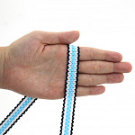 BRIANA ZIGZAG LACE 1,9cm NAVY BLUE/RAW/BABY BLUE 50m