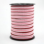 BRIANA ZIGZAG LACE 1,9cm RED/RAW/BABY PINK 50m