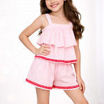 BRIANA ZIGZAG LACE 1,9cm RED/RAW/BABY PINK 50m