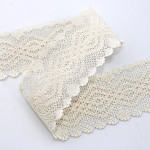 BRUNA CROCHET LACE 5,6cm RAW 30m / ENCAJE CROCHET BRUNA 5,6cm CRUDO 30m