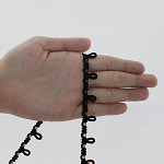 BUTTON HOLE PASSEMENTERIE 1,3cm BLACK 50m