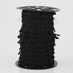 BUTTON HOLE PASSEMENTERIE 1,3cm BLACK 50m