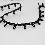 BUTTON HOLE PASSEMENTERIE 1,3cm BLACK 50m