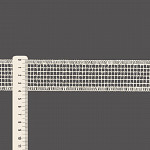 CHECKERED LACE 4cm RAW 30m