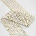 CHECKERED LACE 4cm RAW 30m