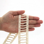 CORD LADDER LACE 4cm RAW 30m / ENCAJE VAINILLA CORDÓN 4cm CRUDO 30m