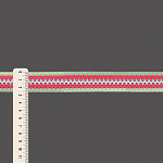 CROCHET ELASTIC 2,6cm BABY GREEN/NEON PINK/RAW 25m / ELÁSTICO CROCHET 2,6cm VERDE BEBÉ/ROSA NEÓN/CRUDO 25m