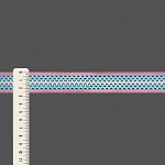 CROCHET ELASTIC 2,6cm BABY PINK/BABY BLUE/RAW 25m / ELÁSTICO CROCHET 2,6cm ROSA BEBÉ/AZUL BEBÉ/CRUDO 25m