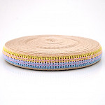 CROCHET ELASTIC 3,2cm RAW/CELESTIAL BLUE/PINK/BABY YELLOW/TRANSPINK 25m / ELÁSTICO CROCHET 3,2cm CRUDO/AZUL CELESTE/ROSA/AMARILLO BEBÉ/TRANSPINK 25m