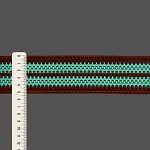 CROCHET ELASTIC 5,2cm BROWN/GREEN 25m / ELÁSTICO CROCHET 5,2cm MARRÓN/VERDE 25m