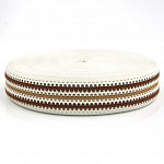 CROCHET ELASTIC 5cm CHAMPAGNE/MEDIUM BROWN/BEIGE 25m