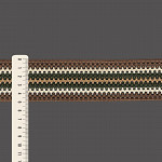 CROCHET ELASTIC 5cm MEDIUM BROWN/PEACH/GREEN/BEIGE 25m