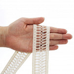 CROSSED LADDER LACE 4,4cm RAW 30m / ENCAJE VAINILLA CRUZADO 4,4cm CRUDO 30m