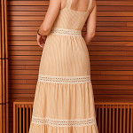 CROSSED LADDER LACE 4,4cm RAW 30m / ENCAJE VAINILLA CRUZADO 4,4cm CRUDO 30m
