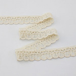 CUORE ZIG ZAG HEART LACE 2,5cm RAW 30m / ENCAJE CORAZÓN CUORE ZIG ZAG 2,5cm CRUDO 30m