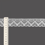 CUORE ZIG ZAG HEART LACE 3,6cm WHITE 30m / ENCAJE CORAZÓN CUORE ZIG ZAG 3,6cm BLANCO 30m